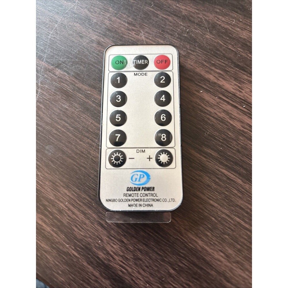 LED Remote Control for String Lights Golden Power Replacement Timer Dimmer New